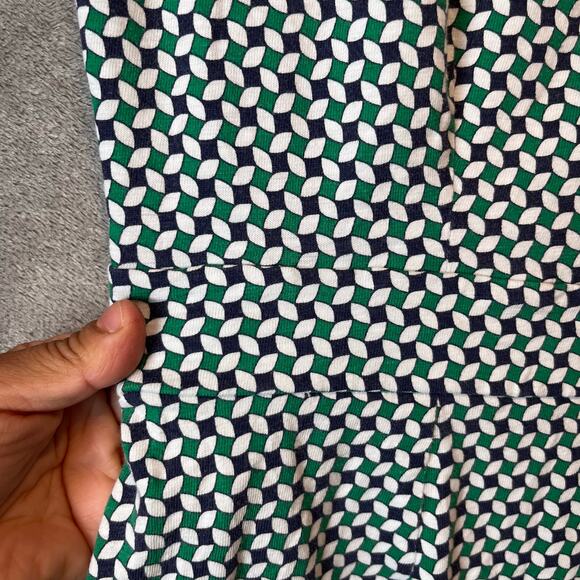 Boden FLORRIE FLORAL JERSEY DRESS IN MEADOW‎ GREEN ABSTRACT DIAMOND Sz 8P - Picture 3 of 7